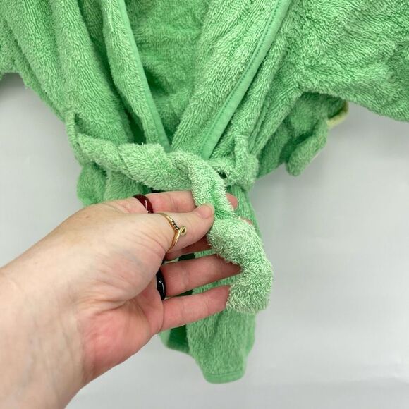 Carter's Baby Unisex Frog Robe Hooded Belted Fleece Green Size 18 Months - Picture 9 of 9